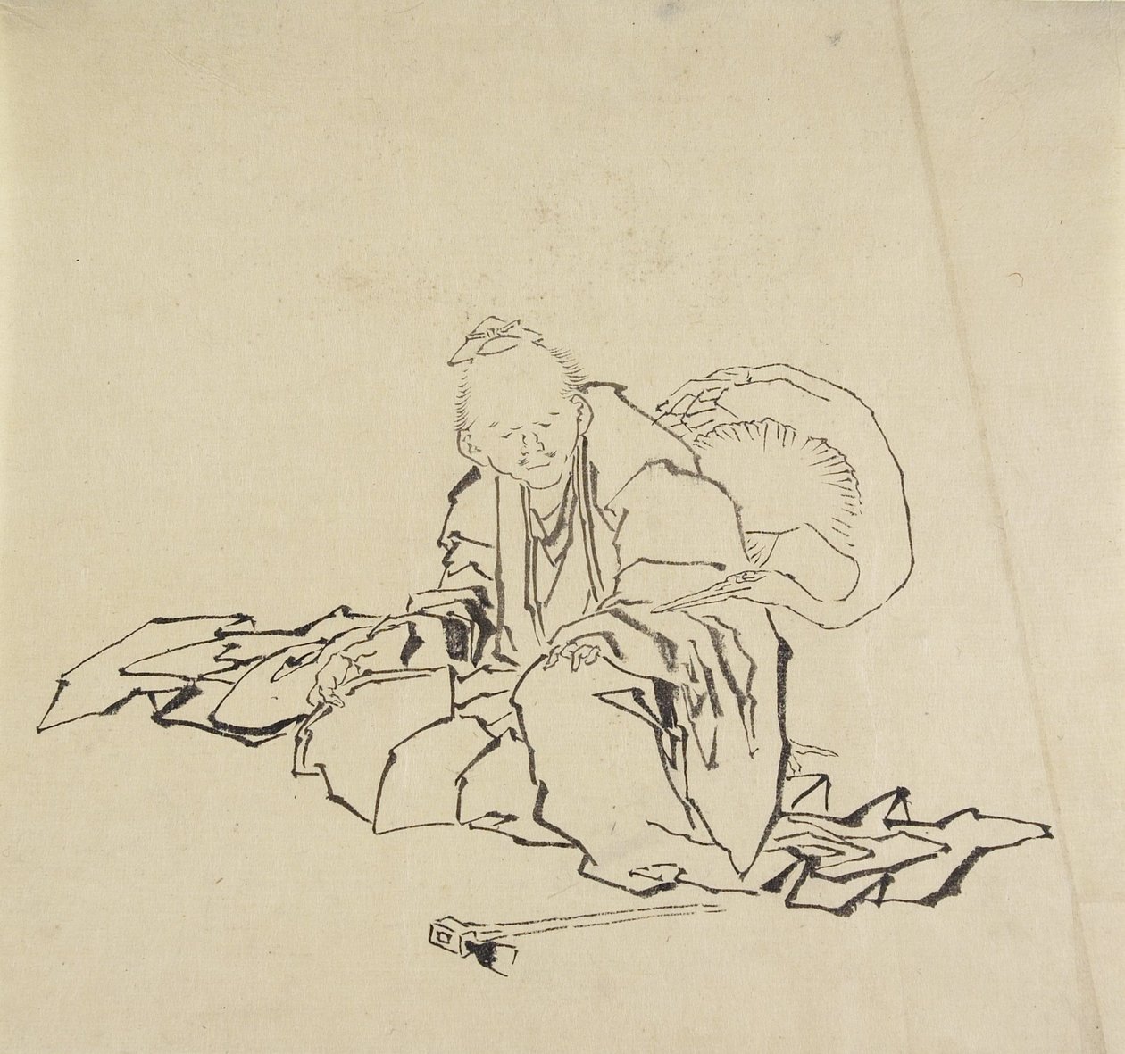 Hantverkaren från Hida av Katsushika Hokusai