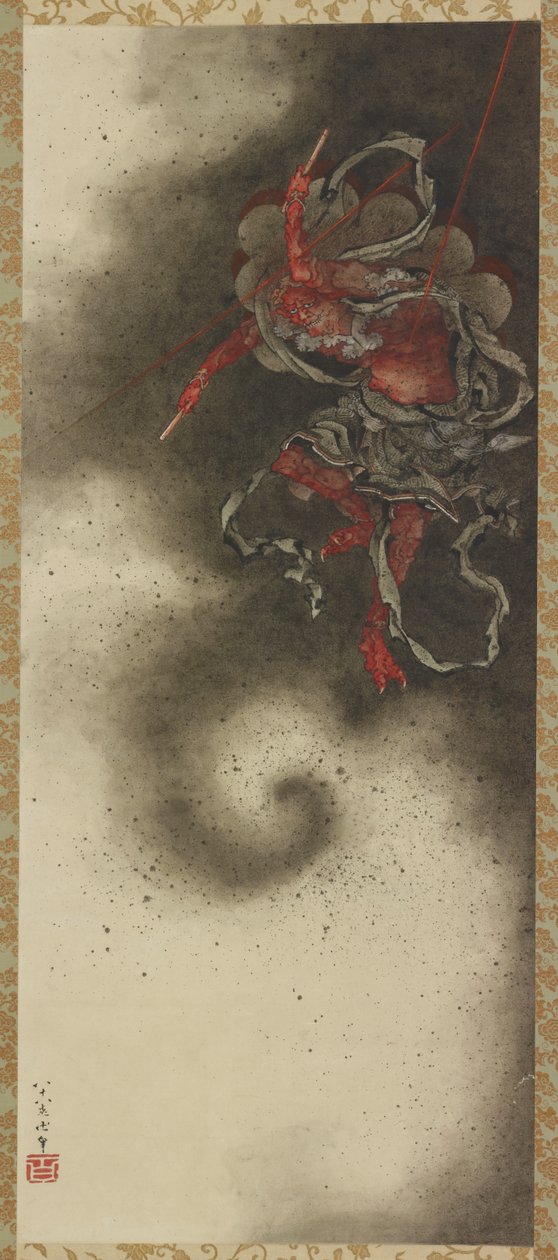Åskgud, Edo-perioden av Katsushika Hokusai