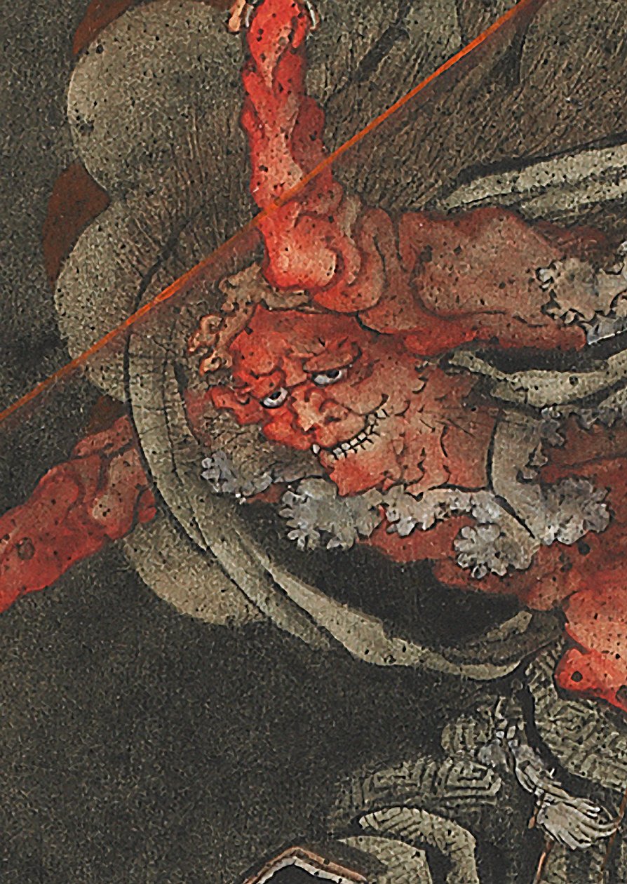 Åskgud, Edo-perioden av Katsushika Hokusai