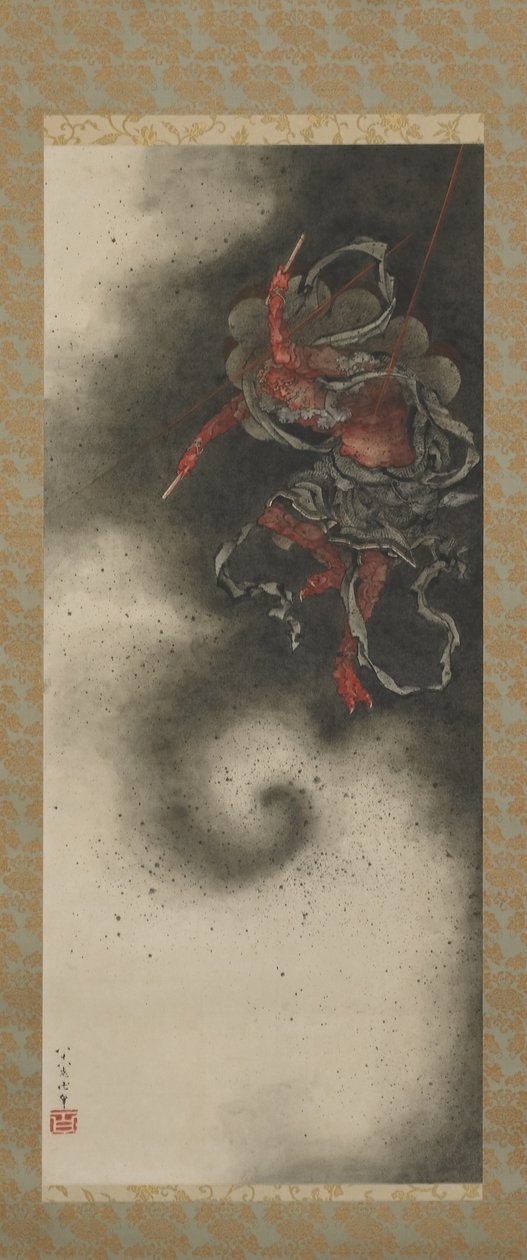 Åskgud, Edo-period av Katsushika Hokusai