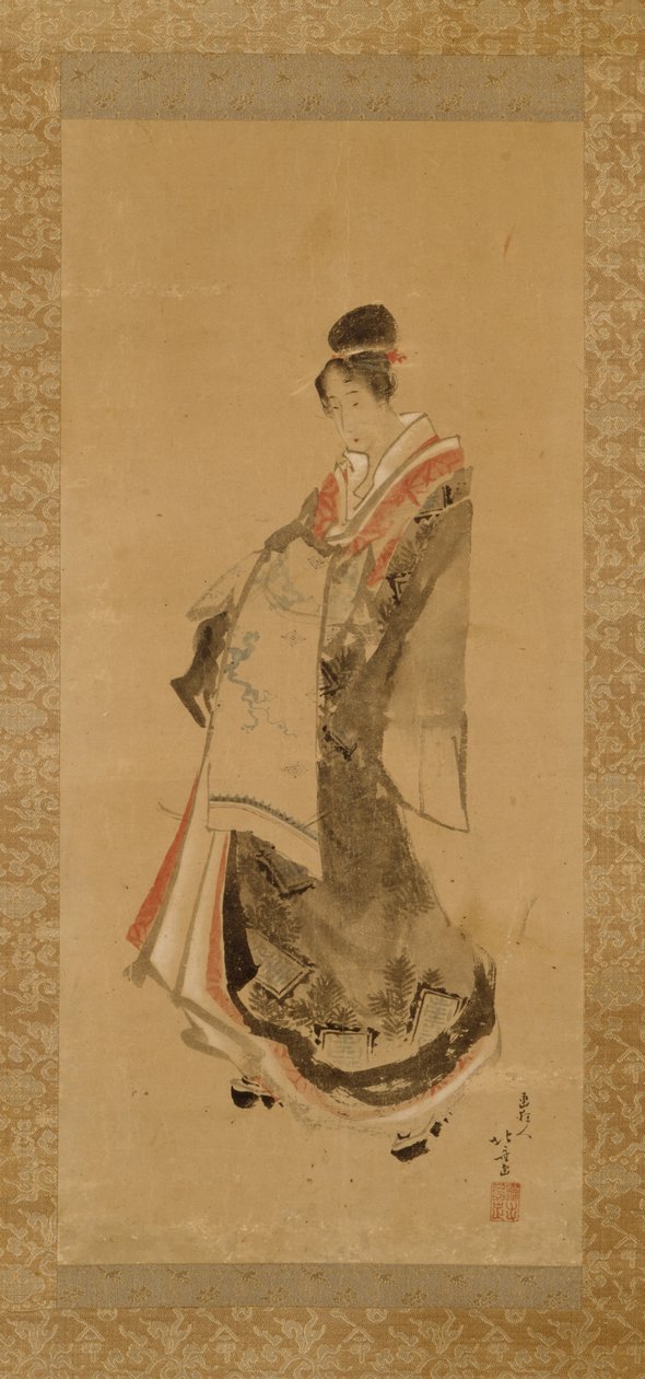 Den vandrande kurtisanen av Katsushika Hokusai