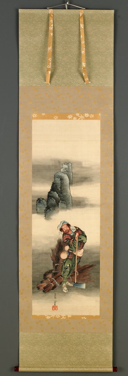 Träskytt, Edo-perioden, 1849 (bläck och färg på siden) av Katsushika Hokusai