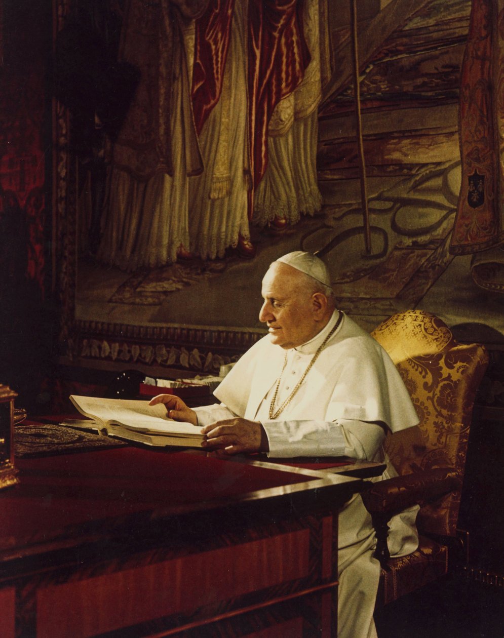Porträtt av påven Johannes XXIII (1958 - 1963). Foto Felici © Farabola/ Leemage av Alec Hunter