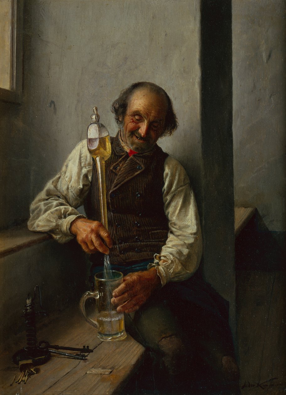 The Taper (olja på duk) av Kaufmann Isidor