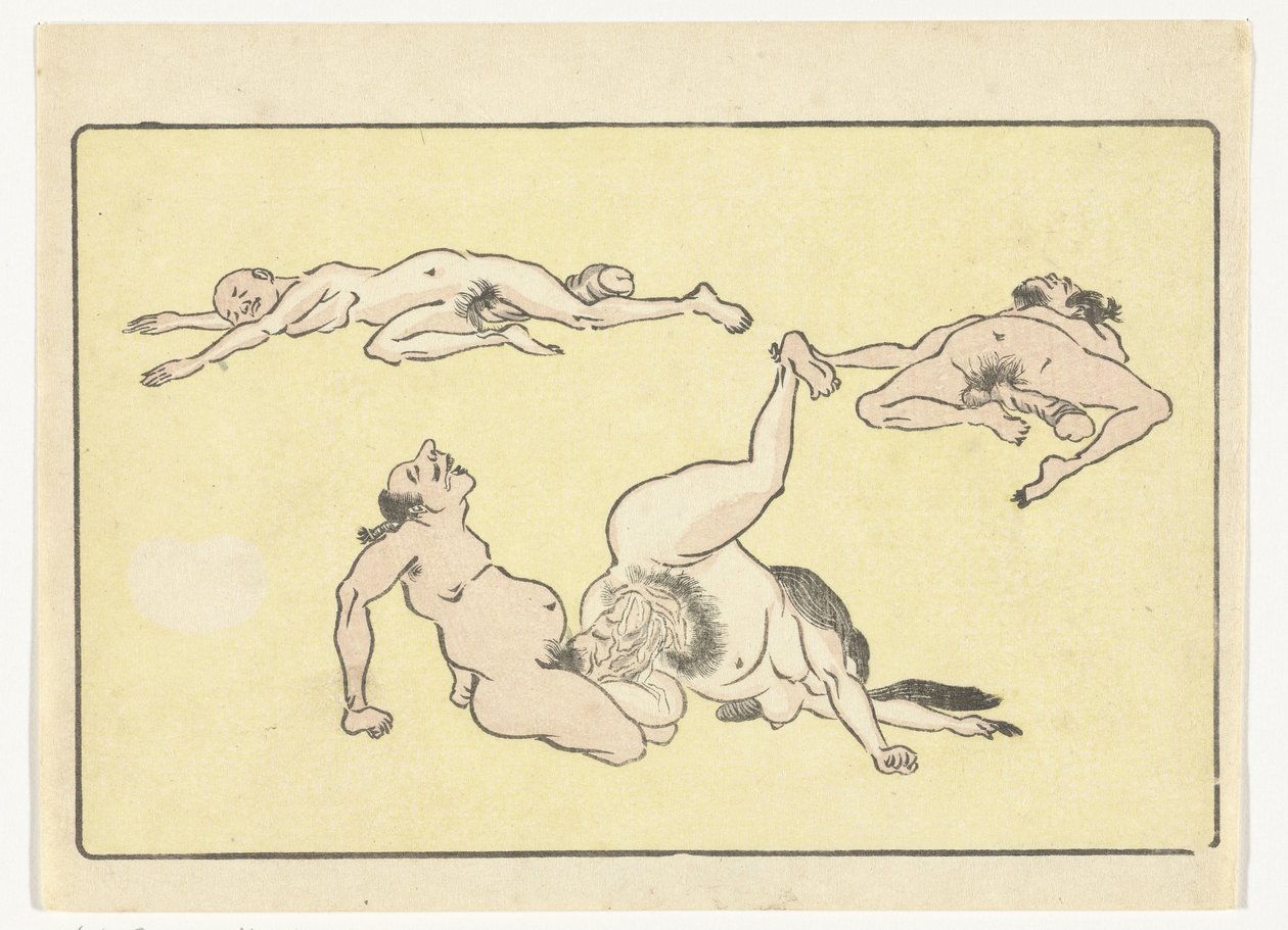 Kopulerar man och kvinna The Big Tail (serietitel) av Kawanabe Kyosai