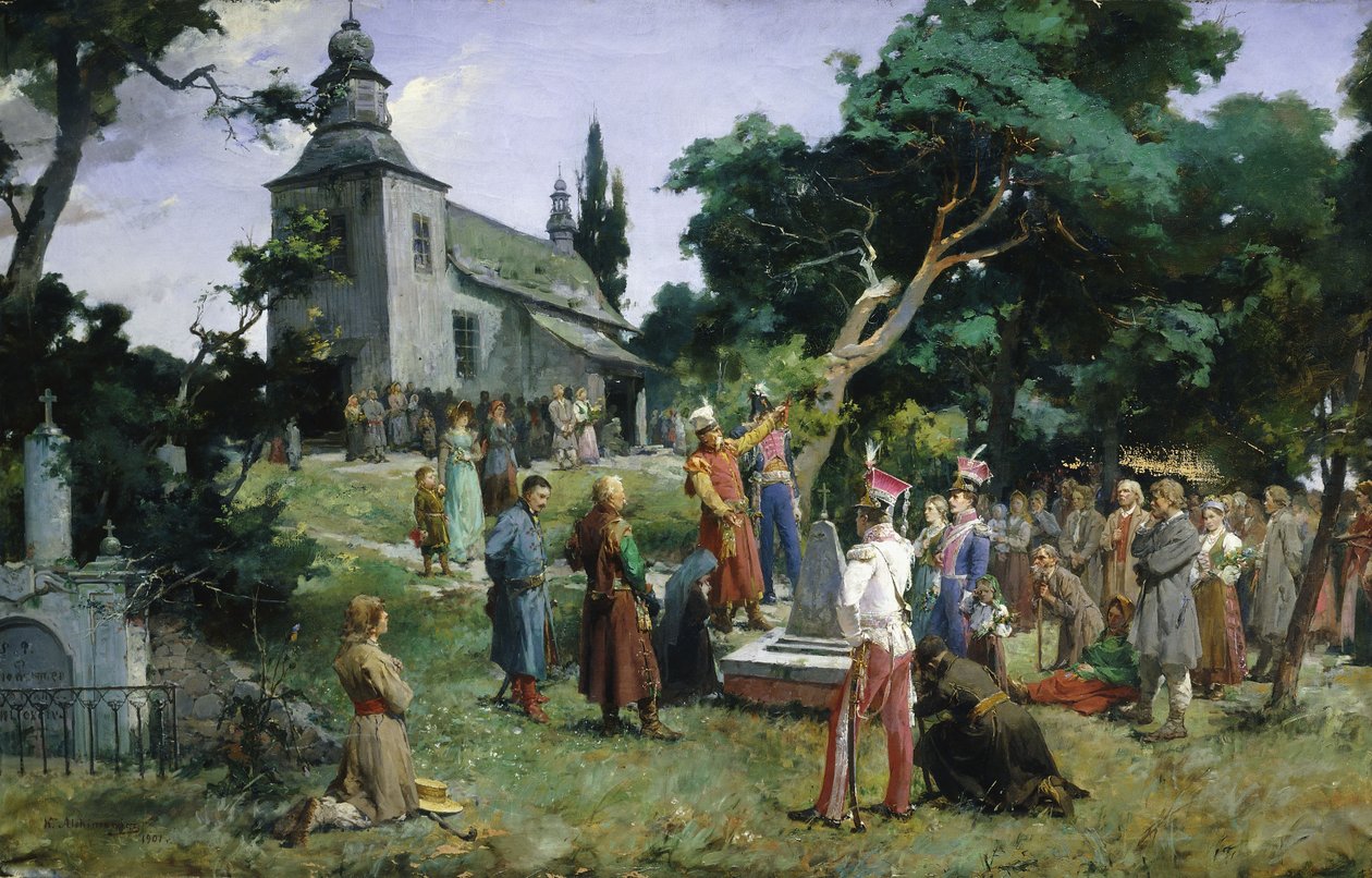 Den hedrade hjälten, 1901 av Kazimierz Alchimowicz