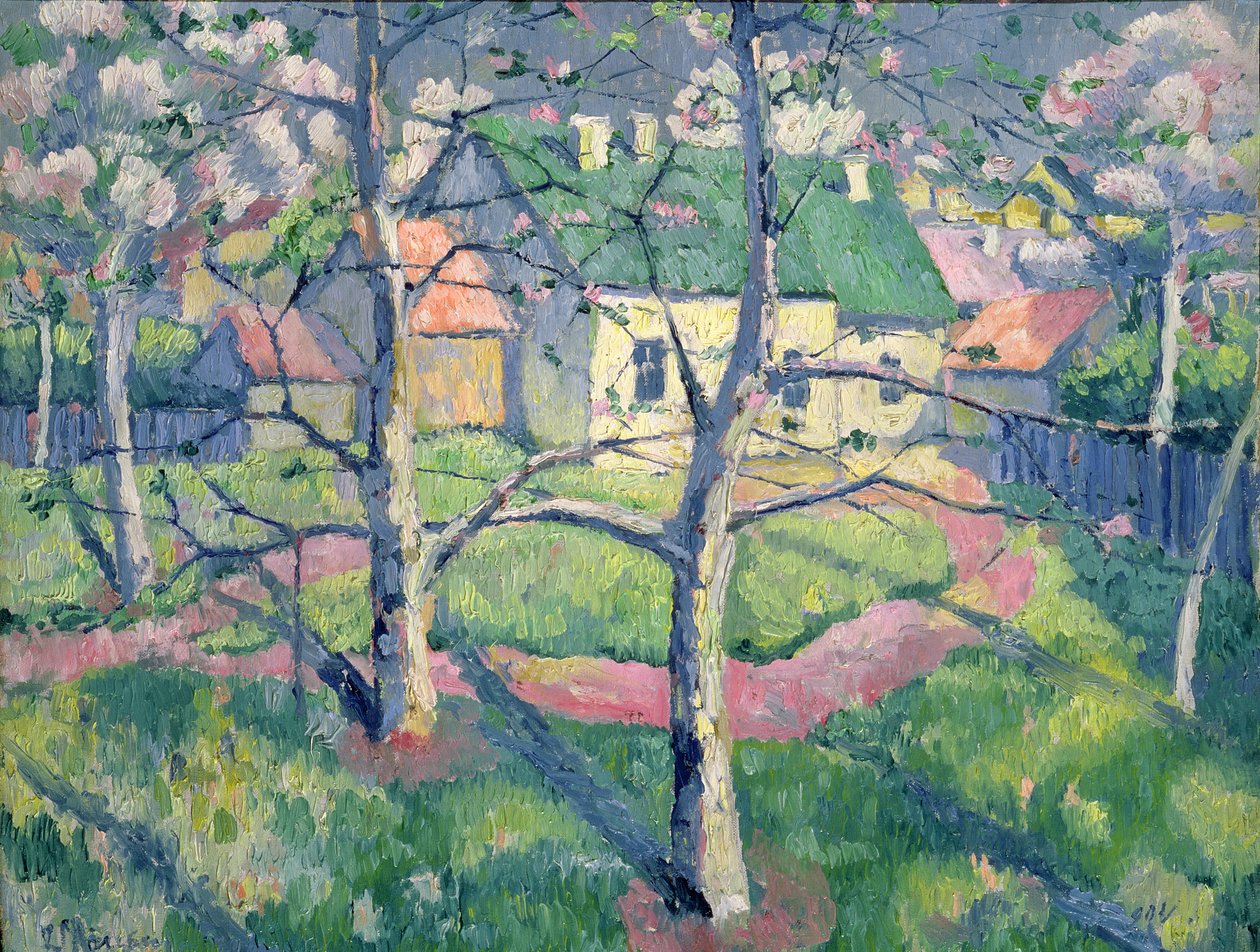 Äppelträd i blom, 1904 av Kazimir Severinovich Malevich