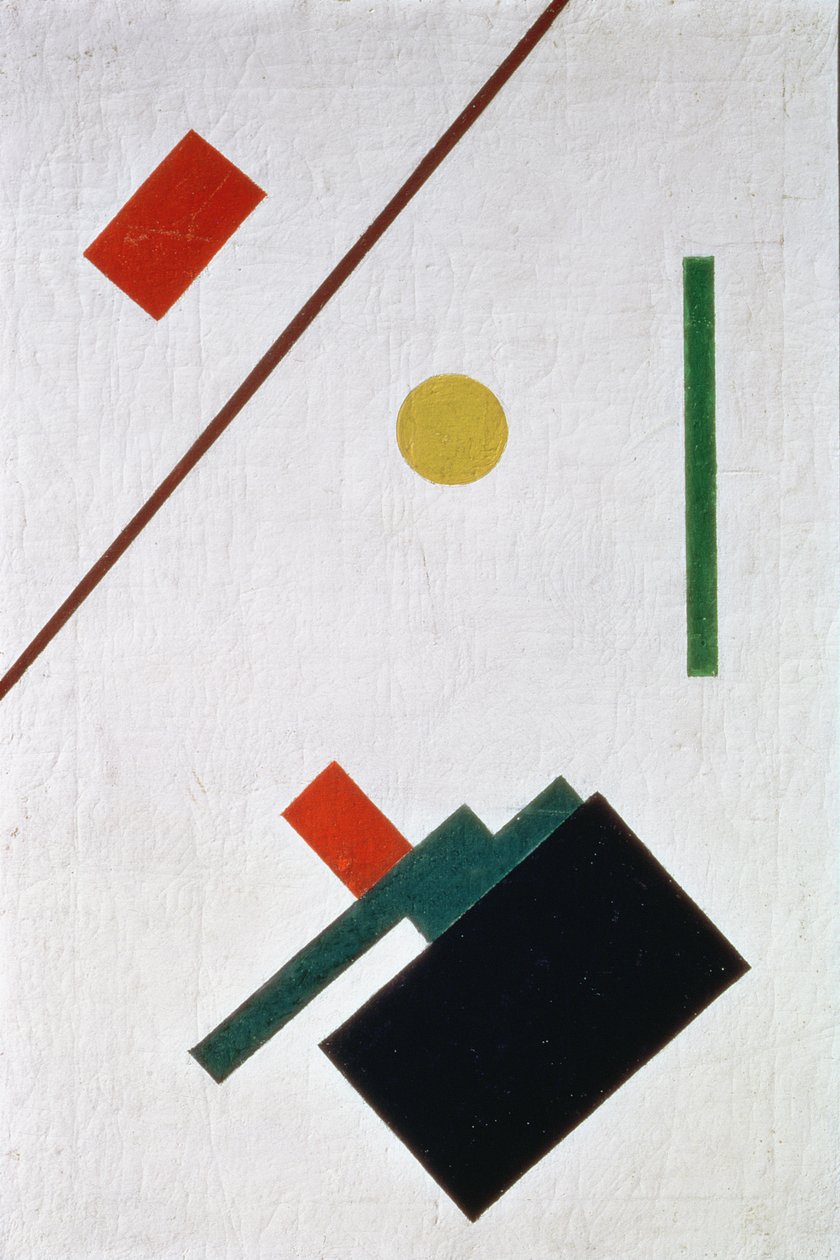Suprematistisk komposition, 1915 av Kazimir Severinovich Malevich