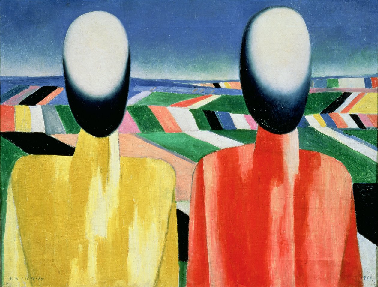 Två bönder av Kazimir Severinovich Malevich