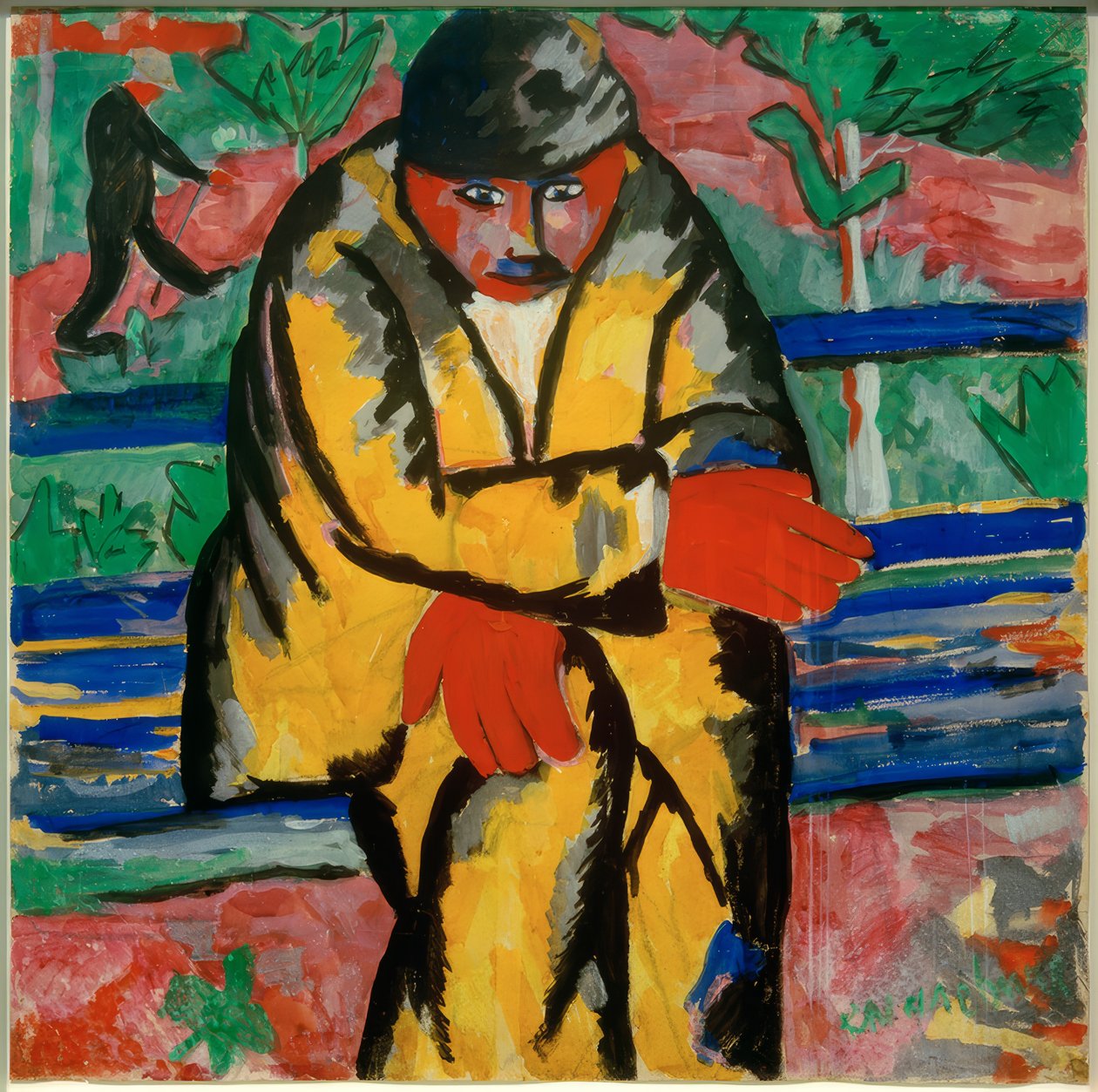 På Boulevard, 1910 av Kazimir Severinovich Malevich