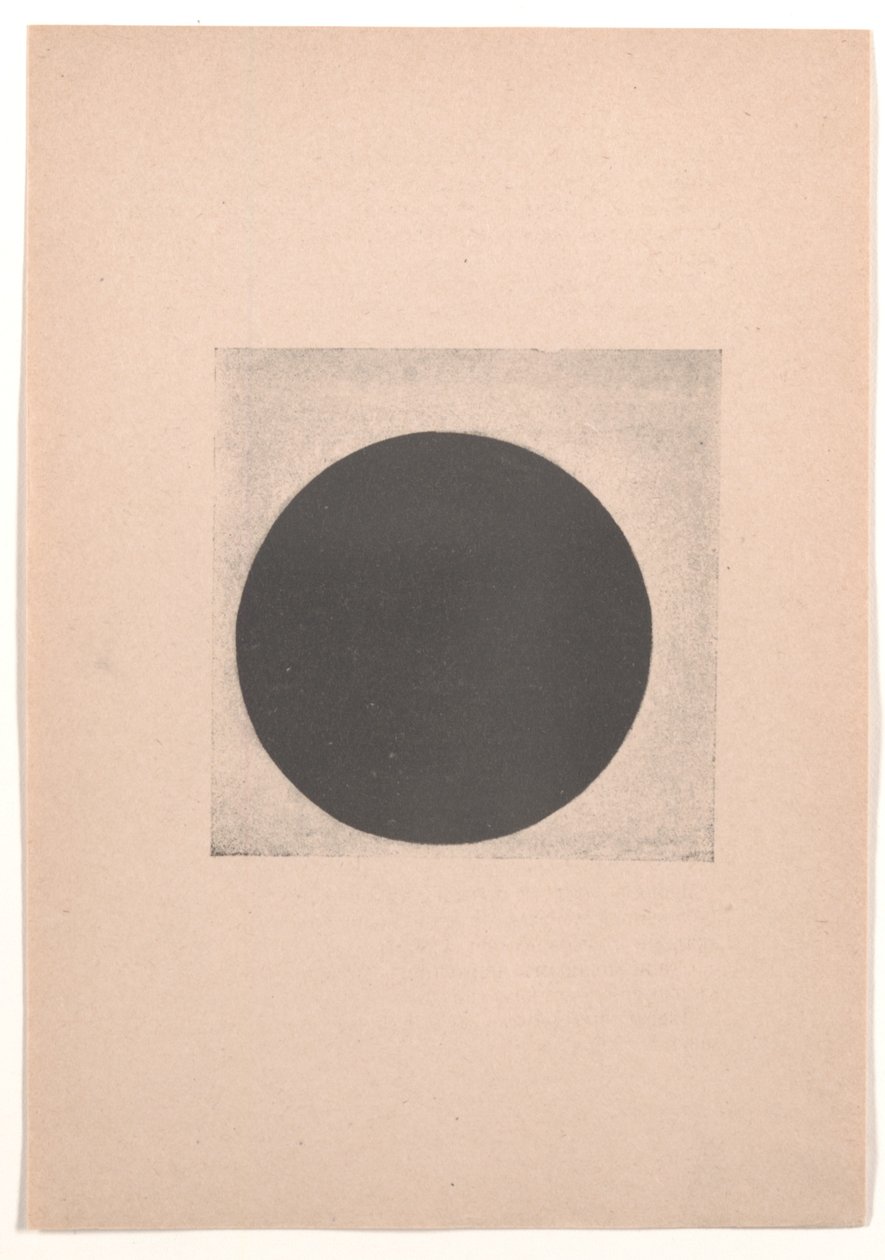 Black Circle för "From Cubism and Futurism to Suprematism: A New Realism in Painting" av Kazimir Severinovich Malevich
