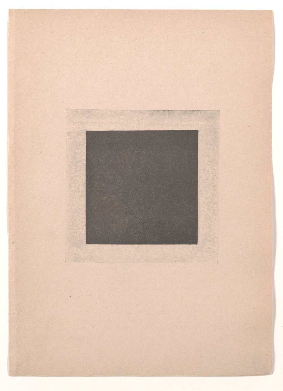 Svart kvadrat för "Från kubism och futurism till suprematism: en ny realism i måleriet" av Kazimir Severinovich Malevich
