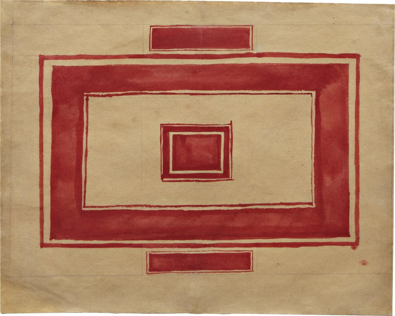 Takplan för Röda Teatern, Leningrad av Kazimir Severinovich Malevich