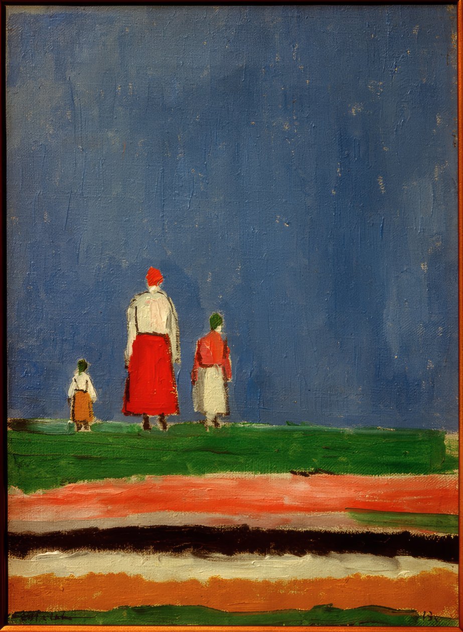 Tre siffror, 1928 av Kazimir Severinovich Malevich