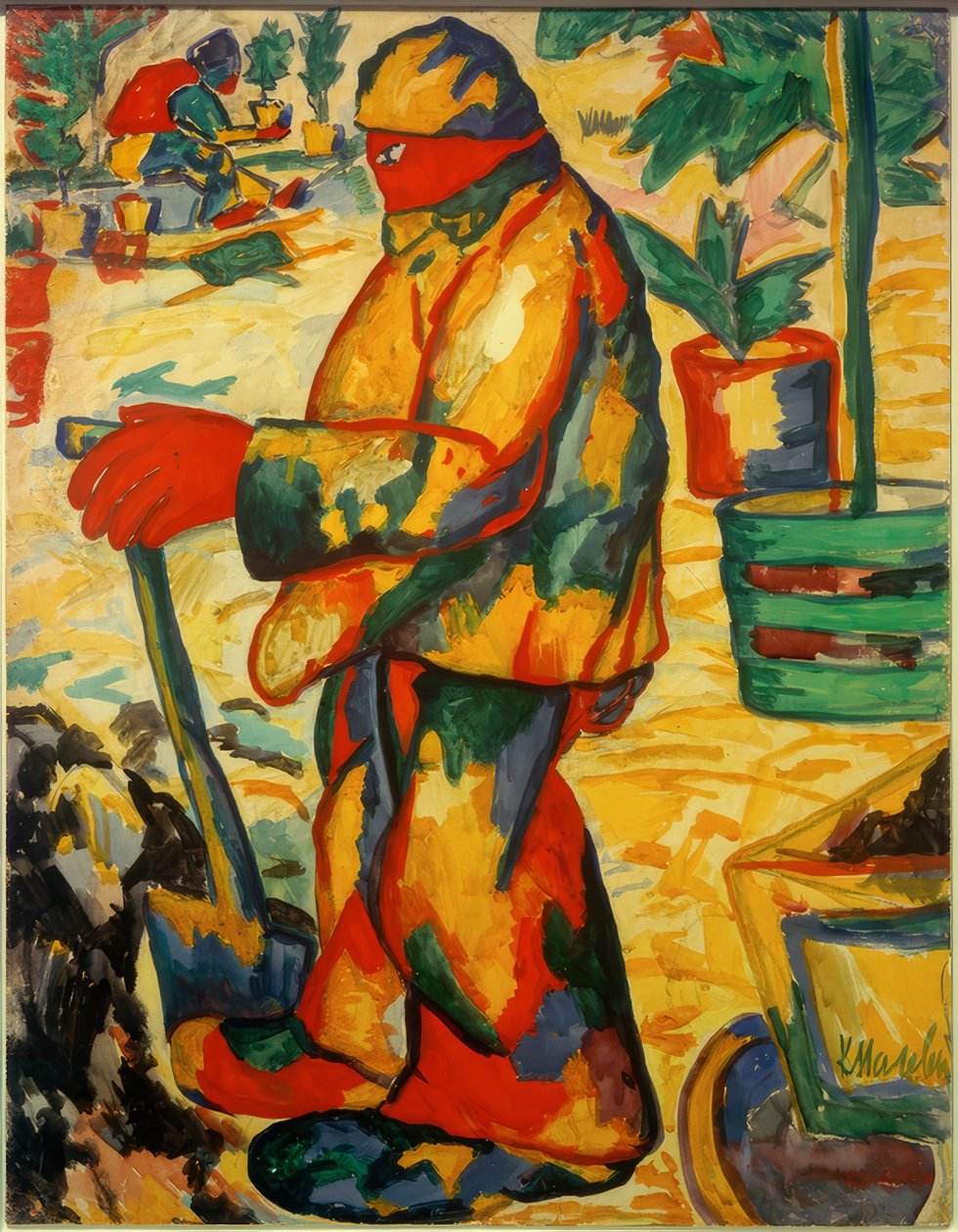 trädgårdsmästare av Kazimir Severinovich Malevich