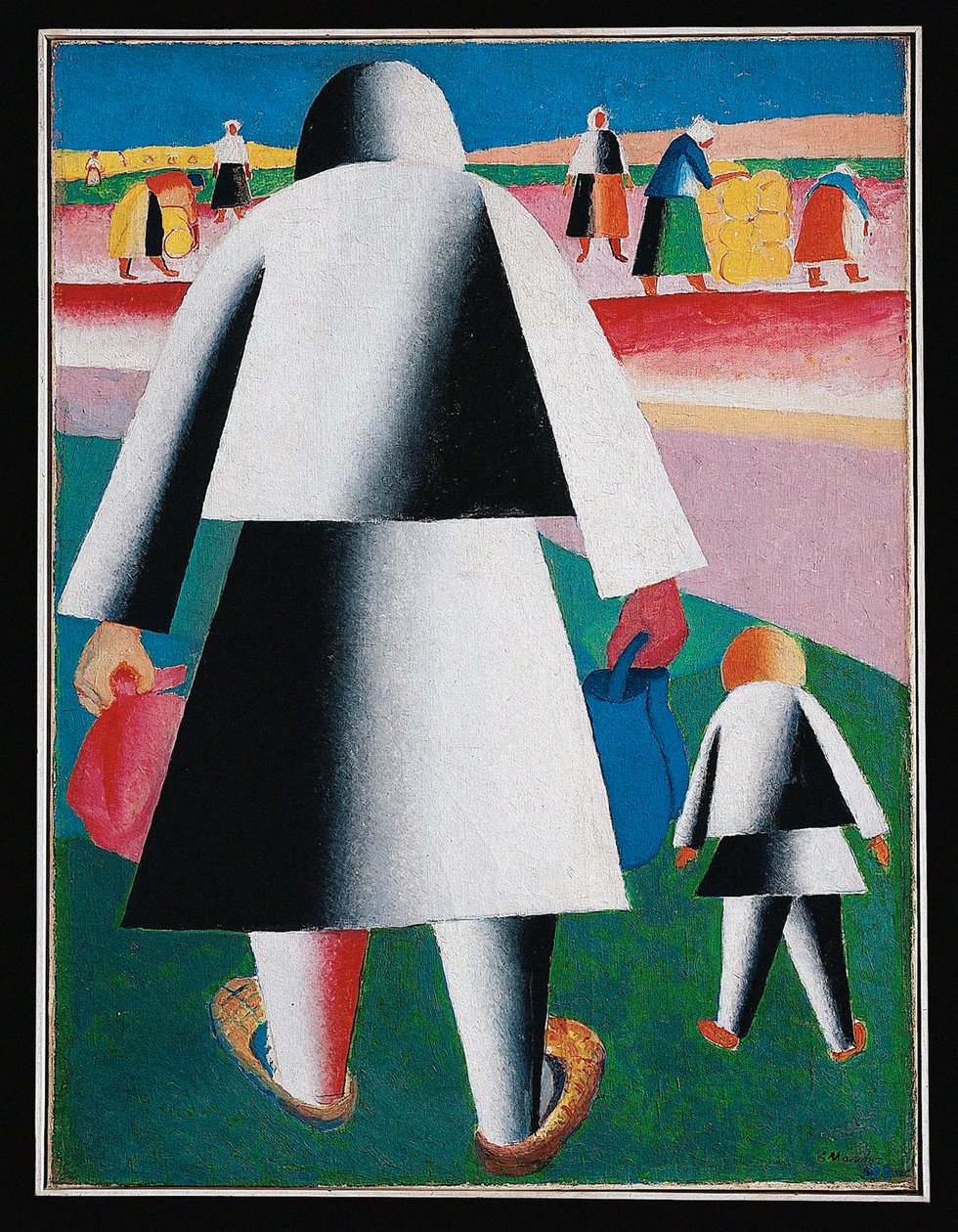 Harvest (målning på duk) av Kazimir Severinovich Malevich