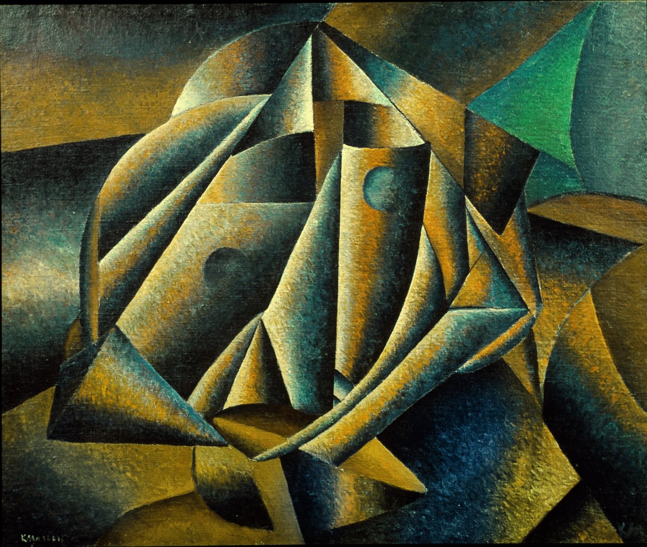 Chef för en bondflicka, 1912-13 av Kazimir Severinovich Malevich