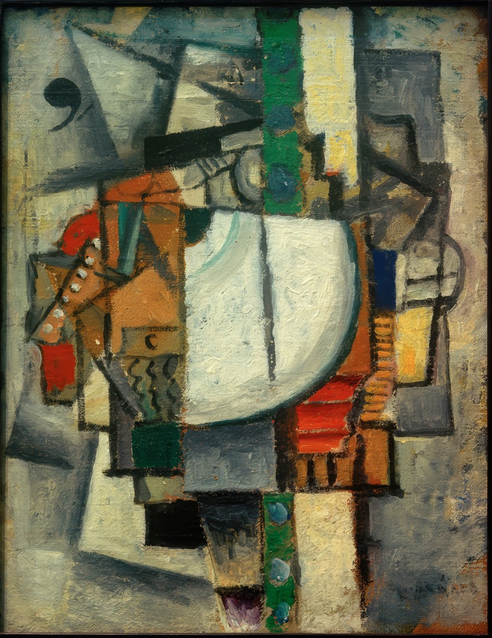 Komposition med piano av Kazimir Severinovich Malevich