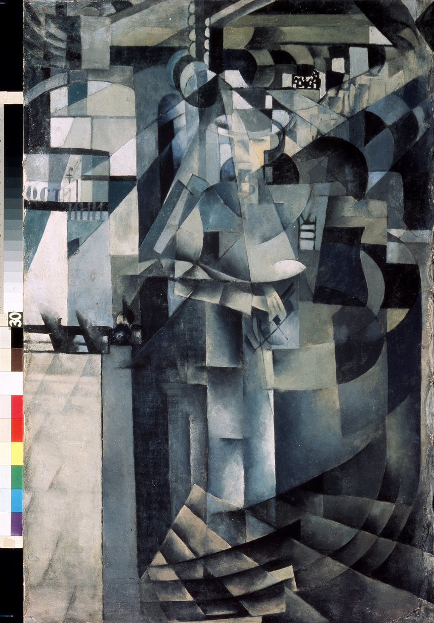 Livet på ett Grand Hotel. Målning av Kasimir Severinovich Malevich (Malevich, Malevic) (1878-1935), olja på duk av Kazimir Severinovich Malevich