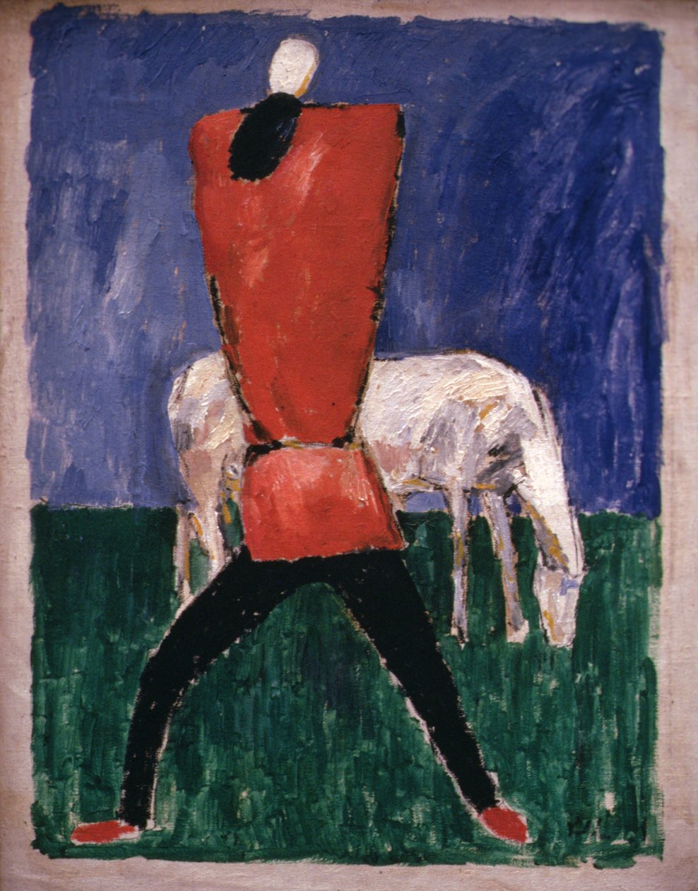 Man och häst av Kazimir Severinovich Malevich