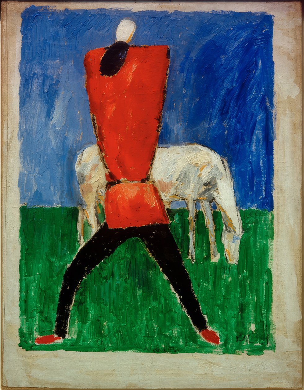 Man och häst av Kazimir Severinovich Malevich
