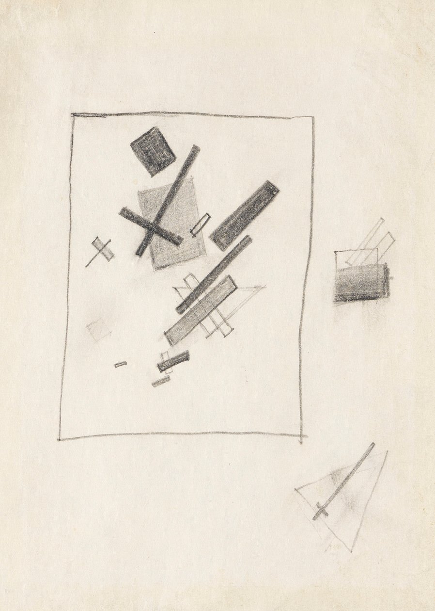 Blandade känslor, c. 1916. av Kazimir Severinovich Malevich