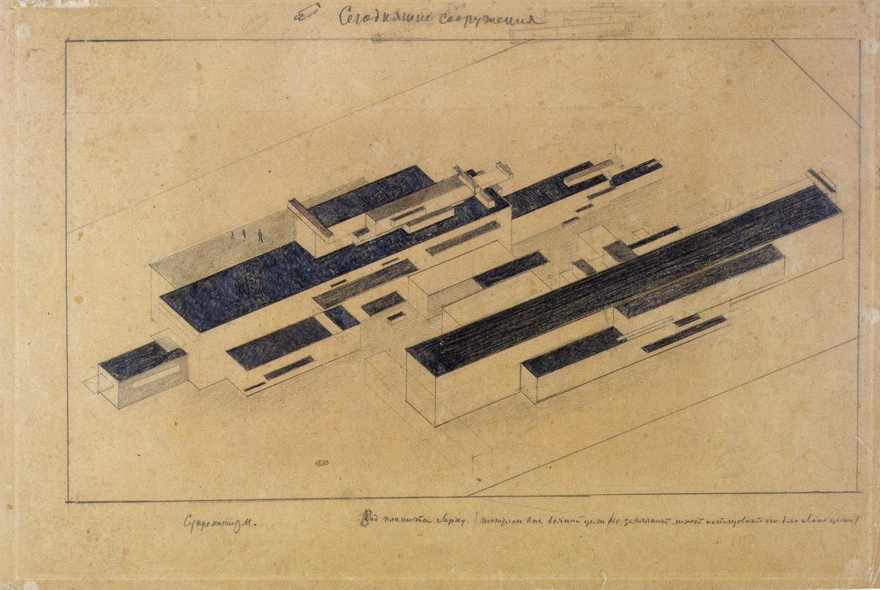 Moderna byggnader av Kazimir Severinovich Malevich