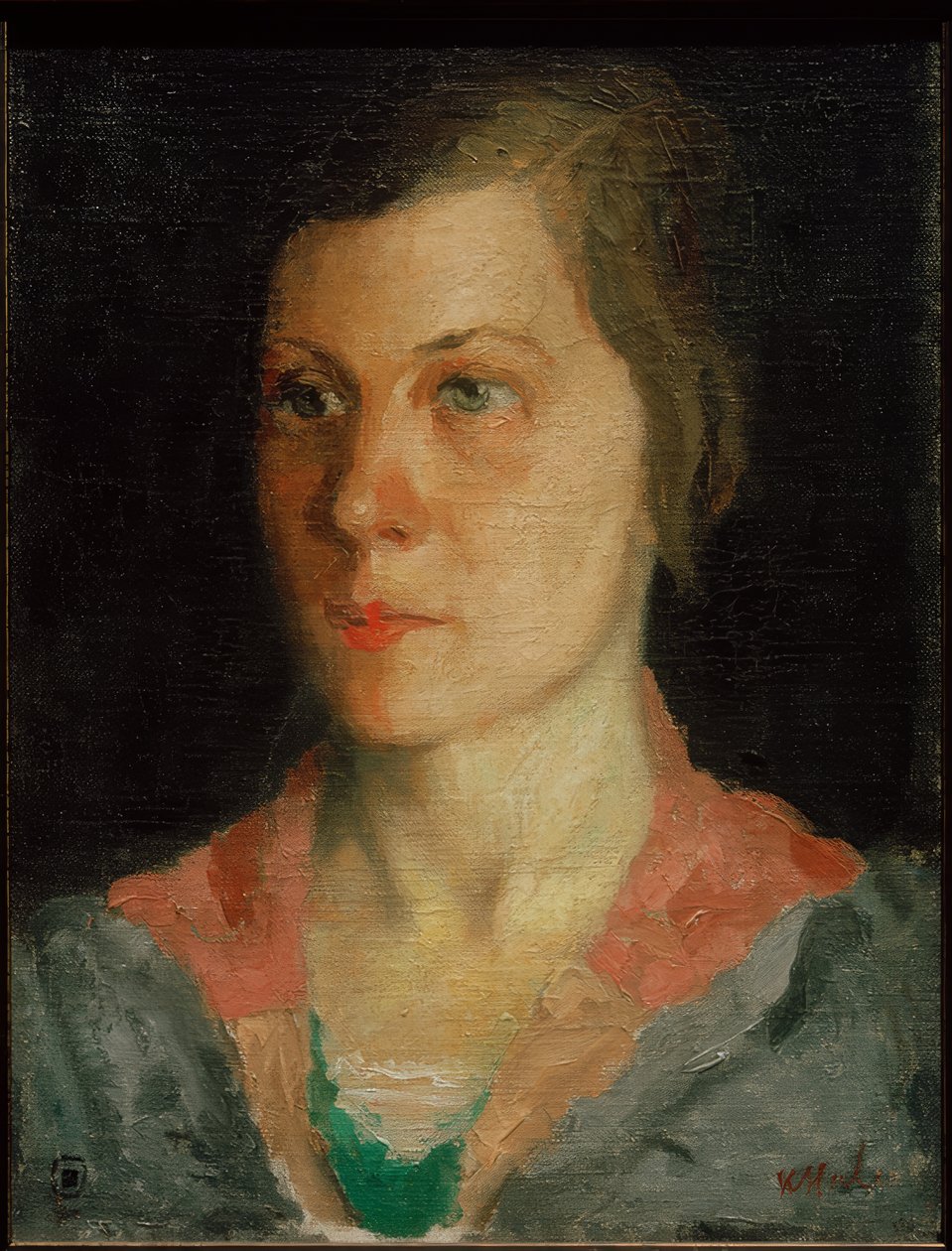 Porträtt av konstnärens hustru, 1933 av Kazimir Severinovich Malevich