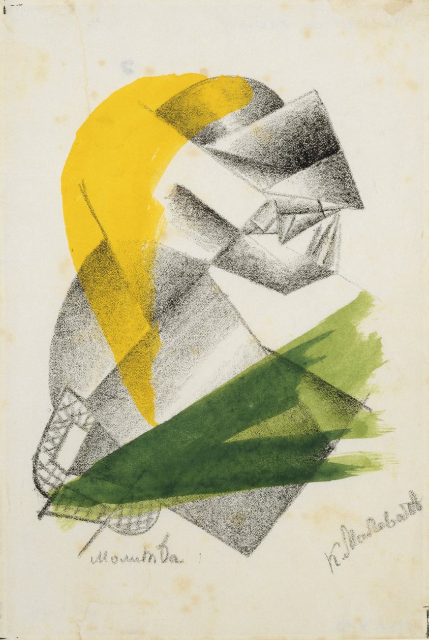 Bön II, c.1913 av Kazimir Severinovich Malevich