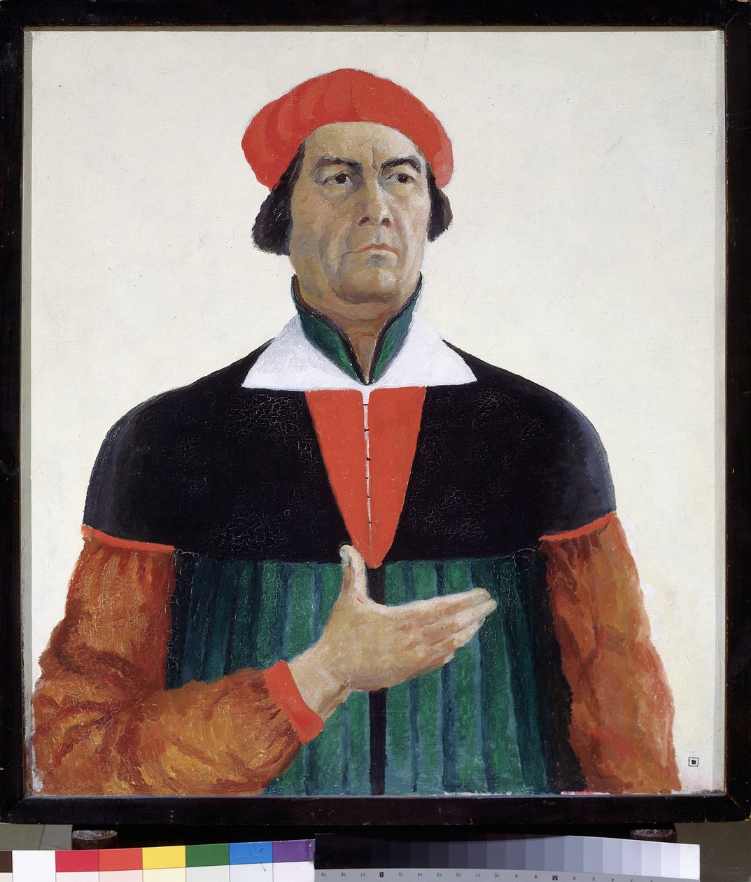 Självporträtt 1933 Ryska statens museum - peinture av Kasimir Severinovich Malevitch (Malevich, Malevic) (1878-1935), av Kazimir Severinovich Malevich