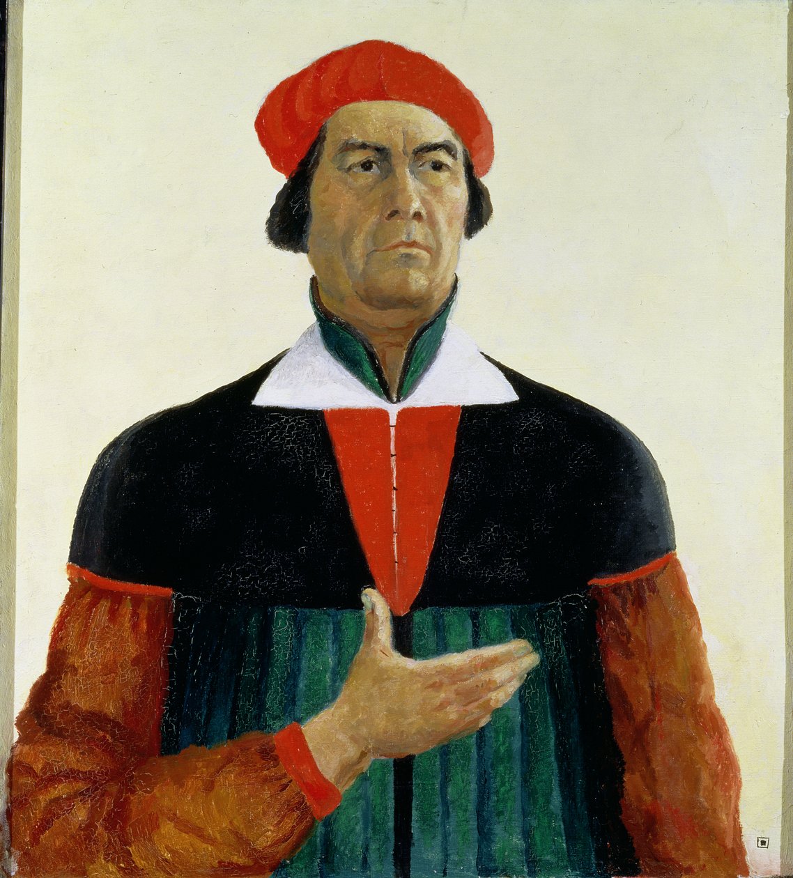 Självporträtt som konstnär av Kazimir Severinovich Malevich