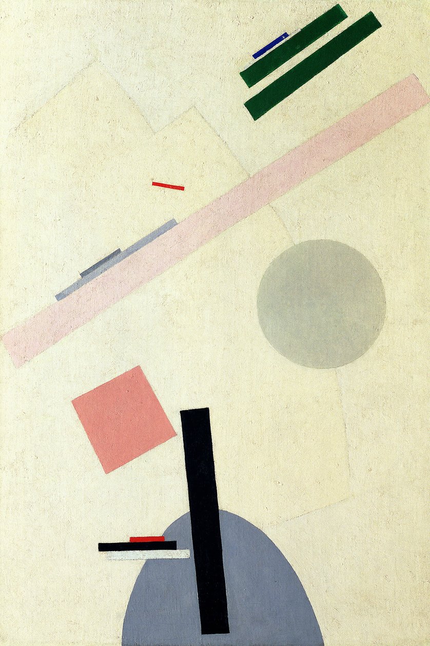 Suprematistisk komposition av Kazimir Severinovich Malevich