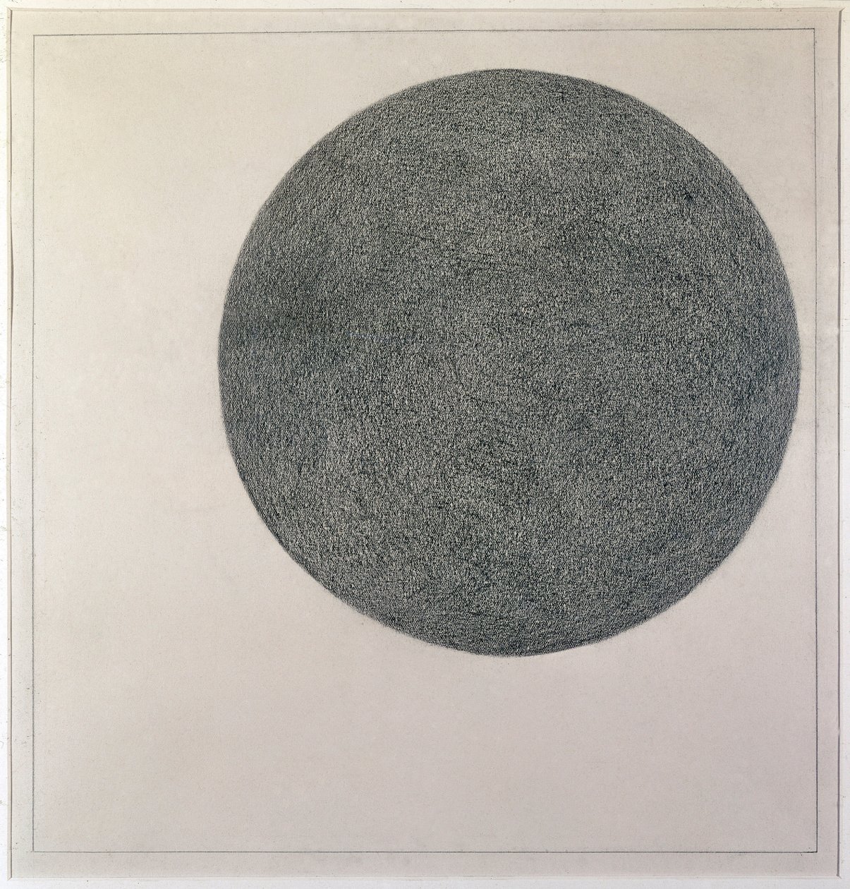 Suprematistiskt element: cirkel (olja på duk, 1900-talet) av Kazimir Severinovich Malevich