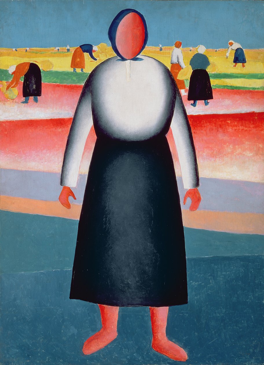 Skörden, studie till en målning, 1928-32 av Kazimir Severinovich Malevich