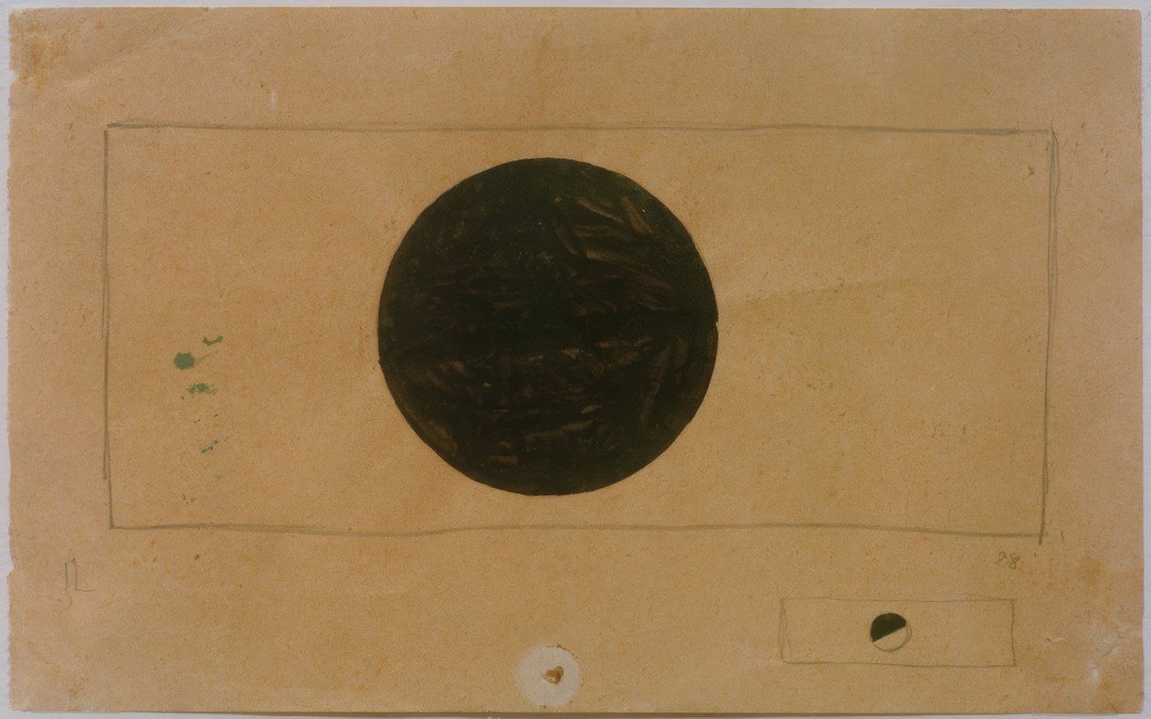 Två suprematistiska kompositioner med cirklar av Kazimir Severinovich Malevich