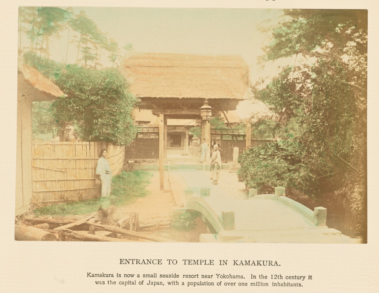 Ingång till tempel i Kamakura av Kazumasa Ogawa