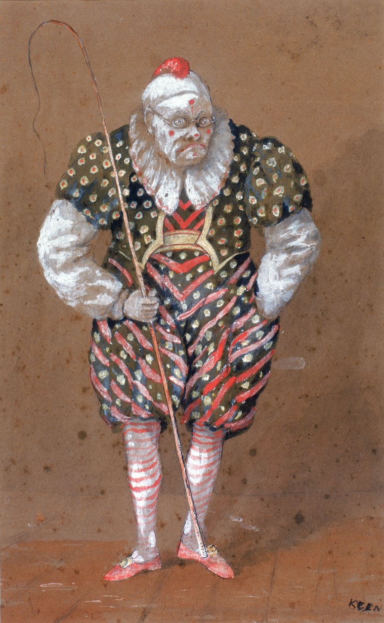 Billy Purvis (färg, bläck, penna och wc på papper) av Keen