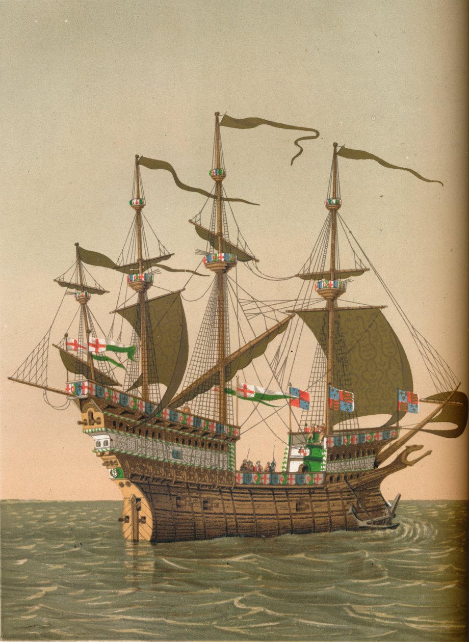 Den "store Harry", c1520, 1849. av Kellerhoven
