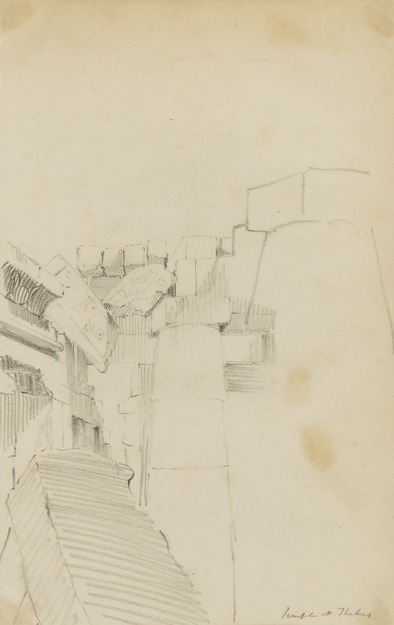 Templet i Thebe, Egypten av Kellogg, Miner Kilbourne