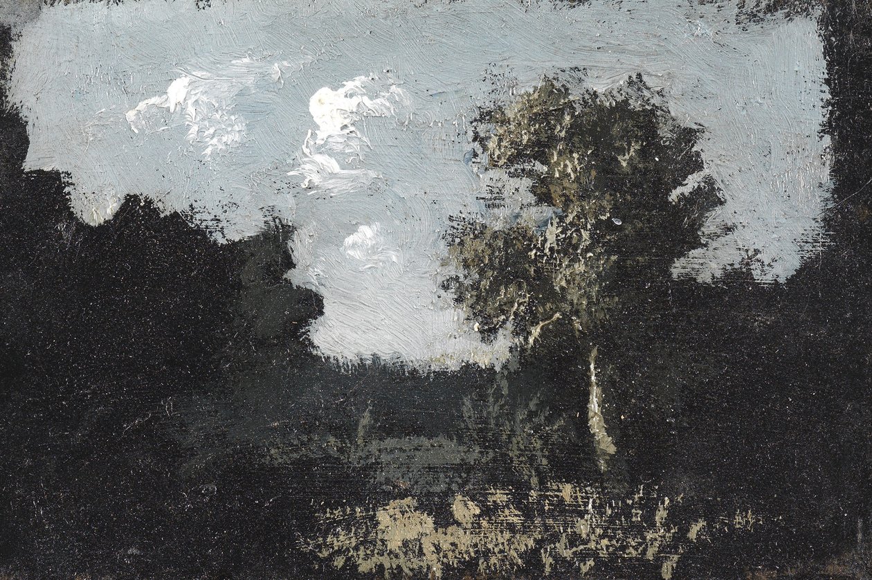 Landskapsstudie, c.1950 av Kenneth Newton