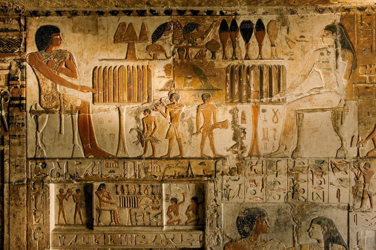 Egypten; Arkeologi; Gamla riket; Saqqara; Mumie; Nefer; Grav, 5:e dynastin av Kenneth Garrett