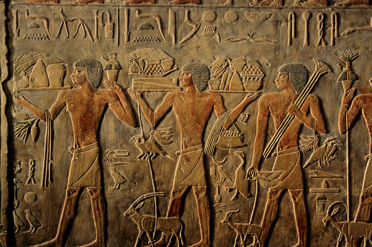 Egypten; Gamla riket; Saqqara; Sakkara; Ptah Hoteps grav; Evighet av Kenneth Garrett