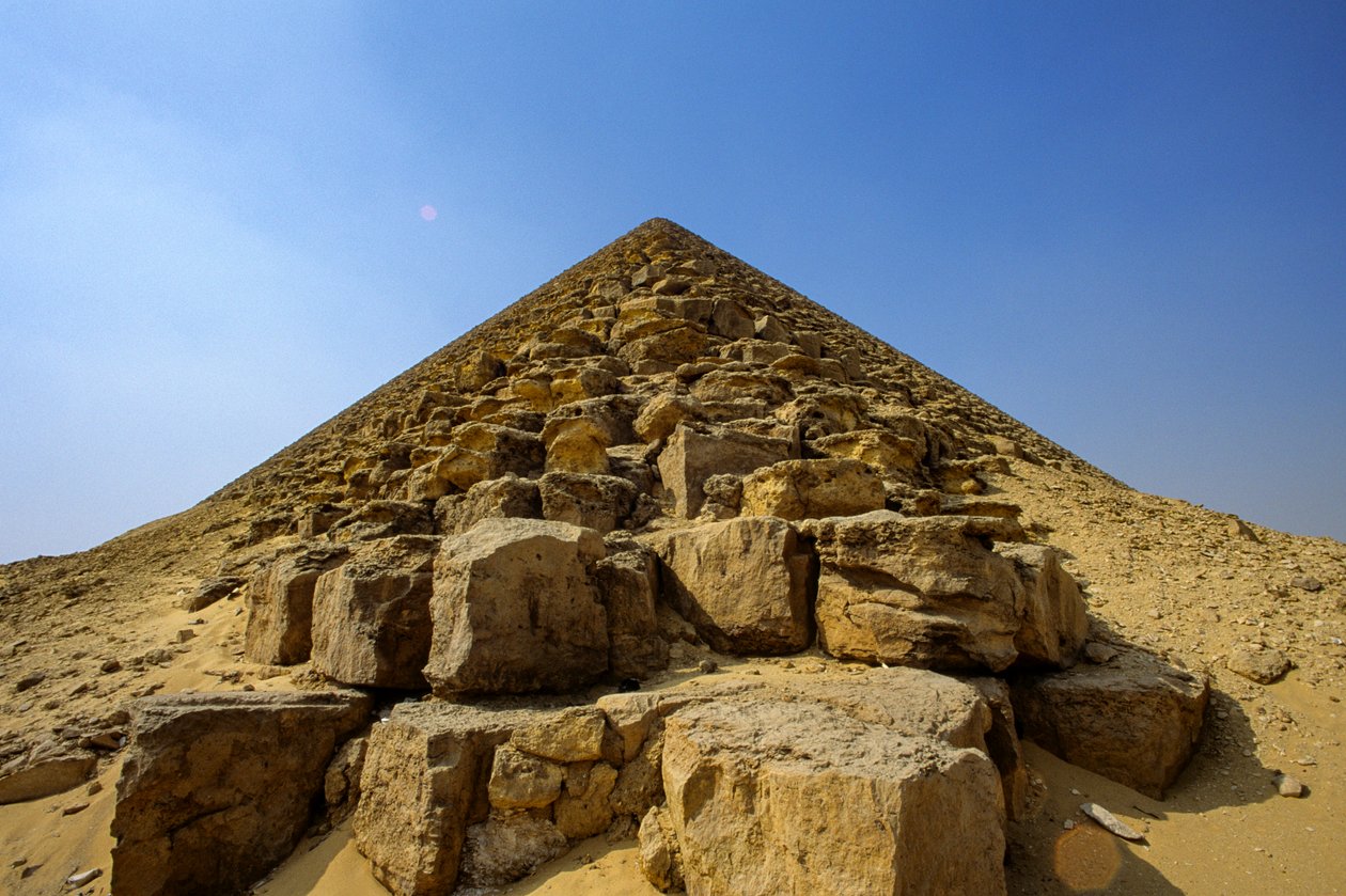Egyptens gamla rike; Pyramiden i Dahshur; Egypten; Gamla riket av Kenneth Garrett