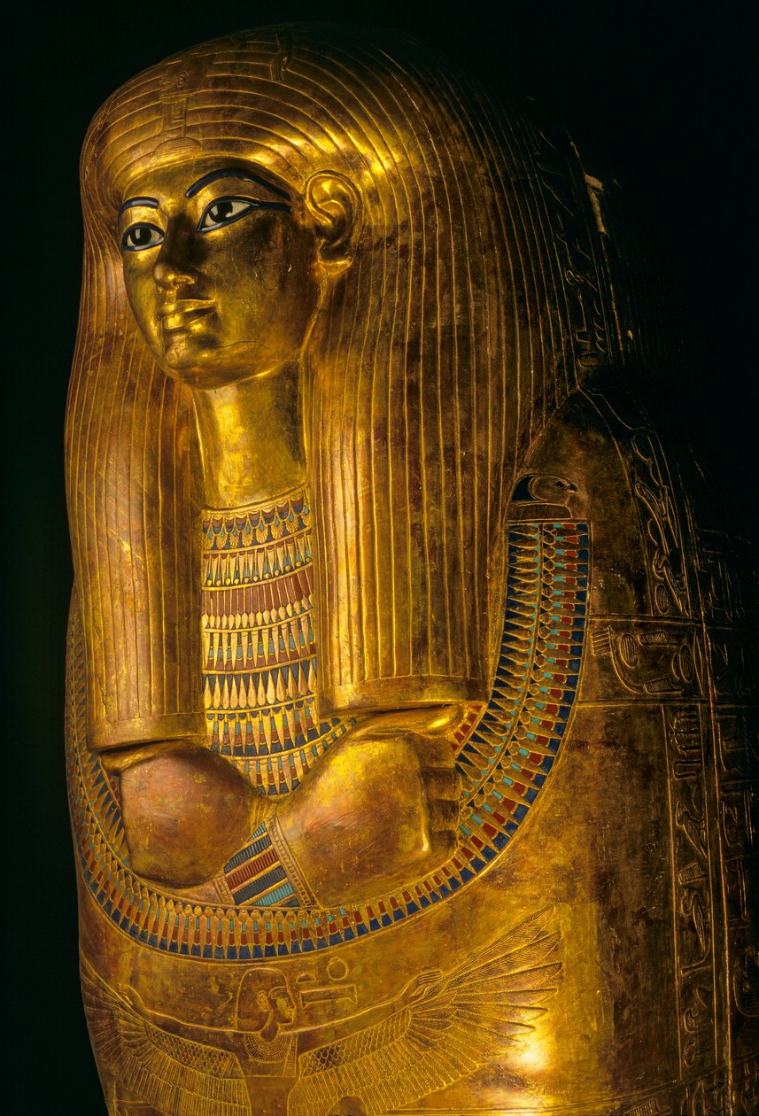 Tjuyas förgyllda kista, KV 46; Konungarnas dal; Amenhotep III:s regeringstid. Tjuya var..., 2009 (foto) av Kenneth Garrett