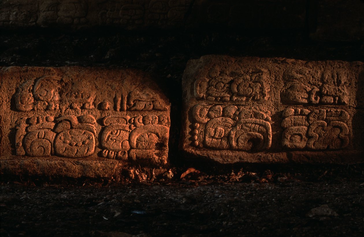 Maya, Guatemala, Dos Pilas-trappan av Kenneth Garrett