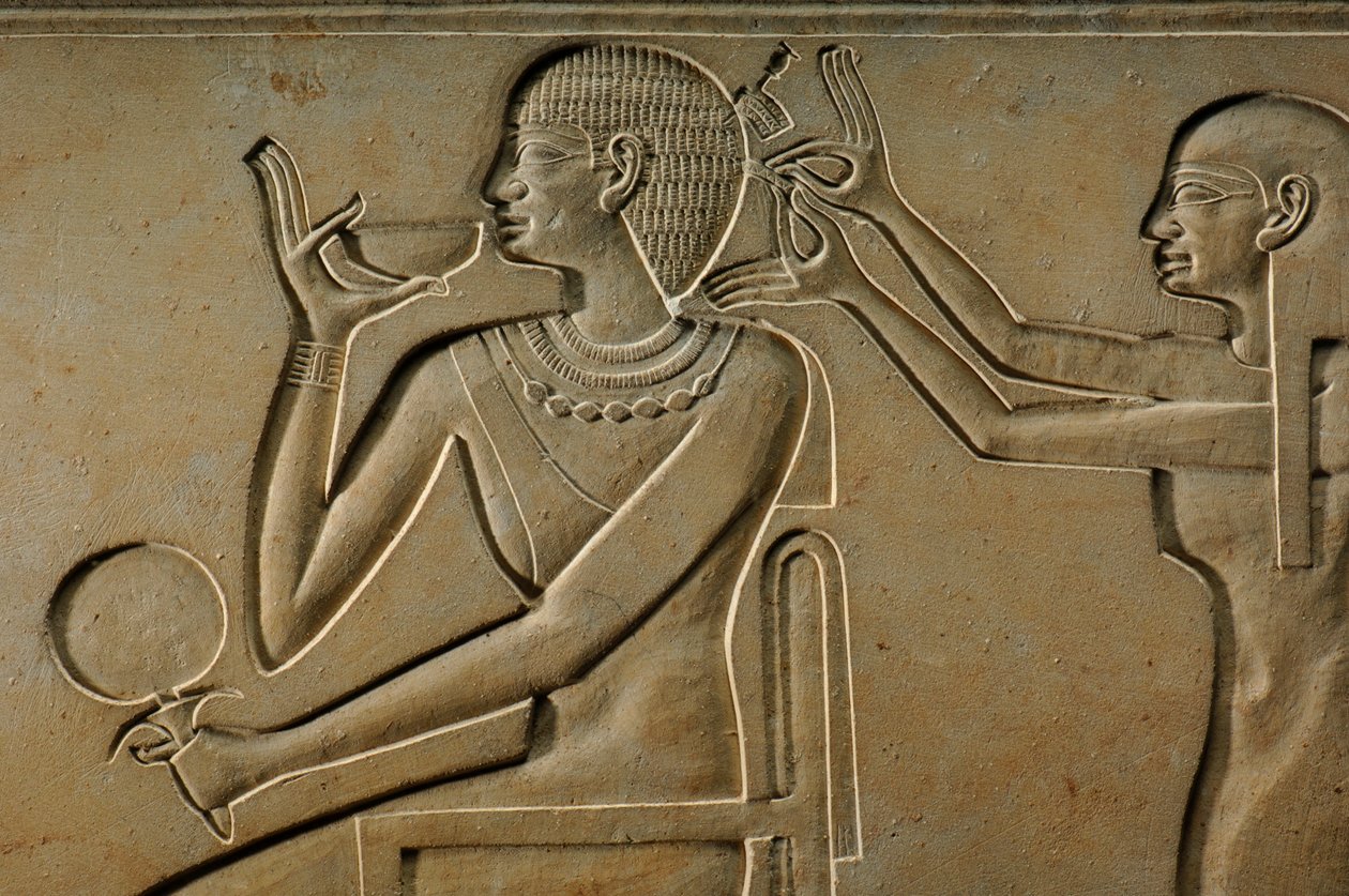 Sarkofag från Kawit--Hair do, prinsessa vid Mentuhotep II:s hov, Black Pharaohs, Nu..., 2007 (foto) av Kenneth Garrett