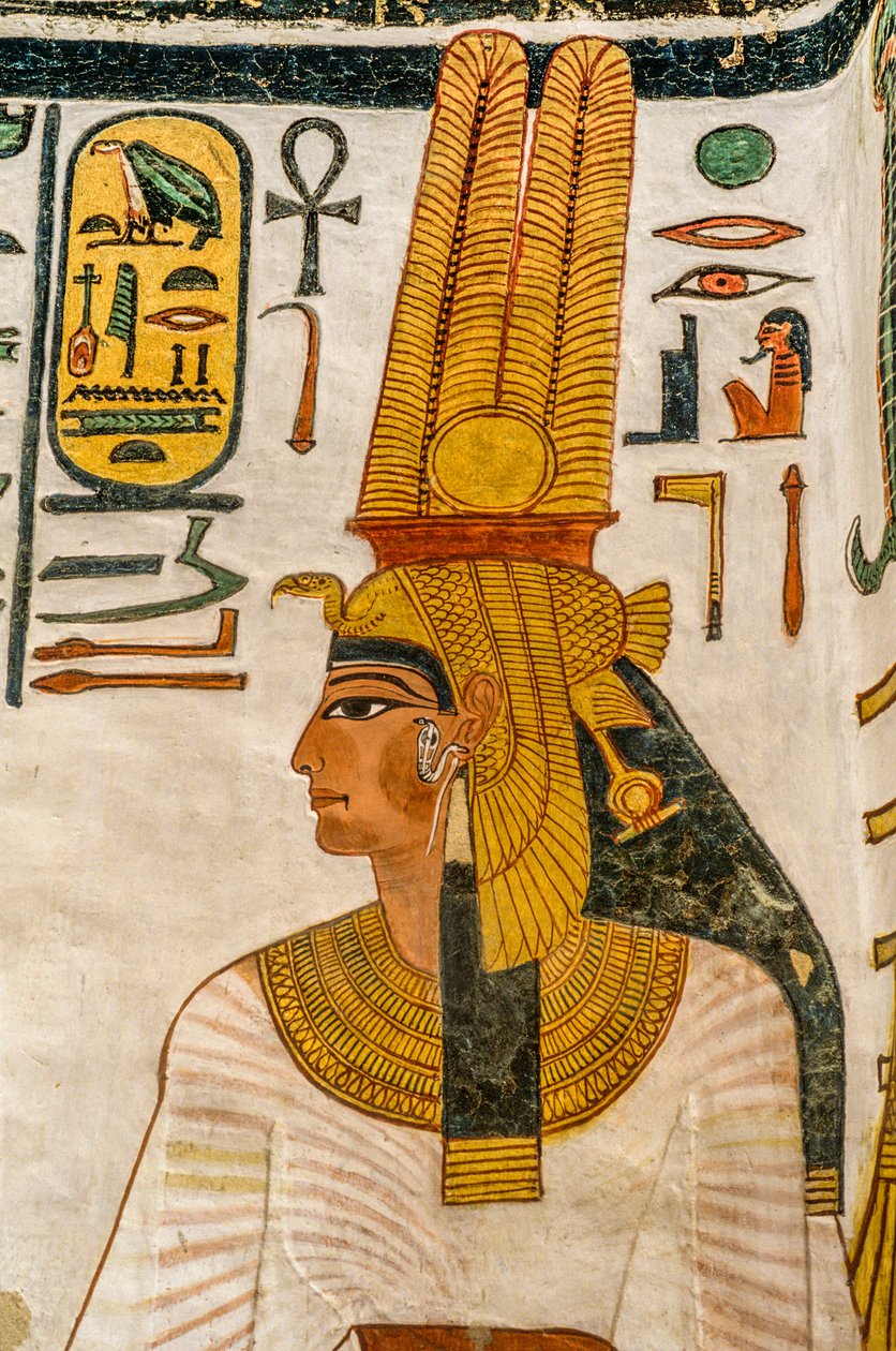 Drottning Nefertaris grav; Egypten, Drottningarnas dal, Nya riket, Egypten, hustru till Ram... av Kenneth Garrett