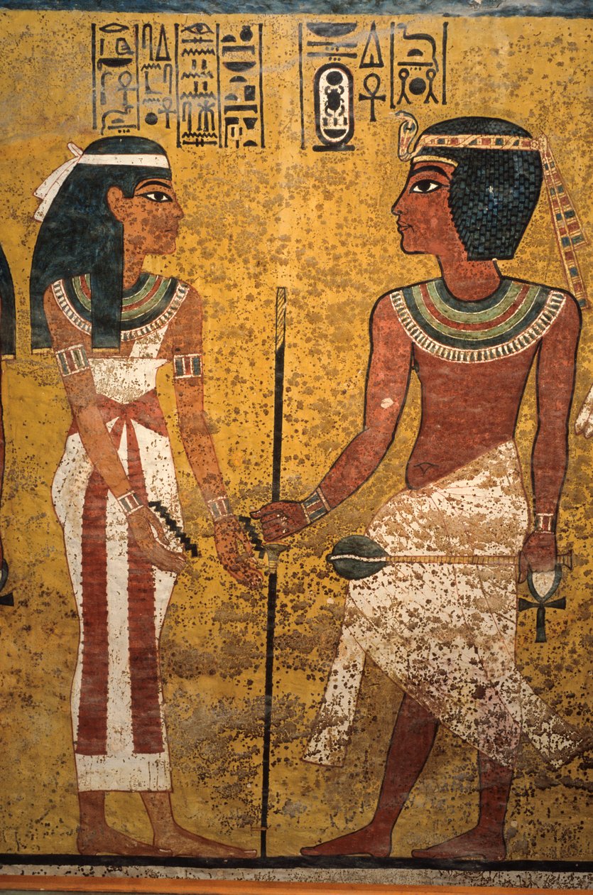 Tutankhamuns grav, Farao möter gudinnan Nut som välkomnar honom med renat vatten som han kan dricka... av Kenneth Garrett