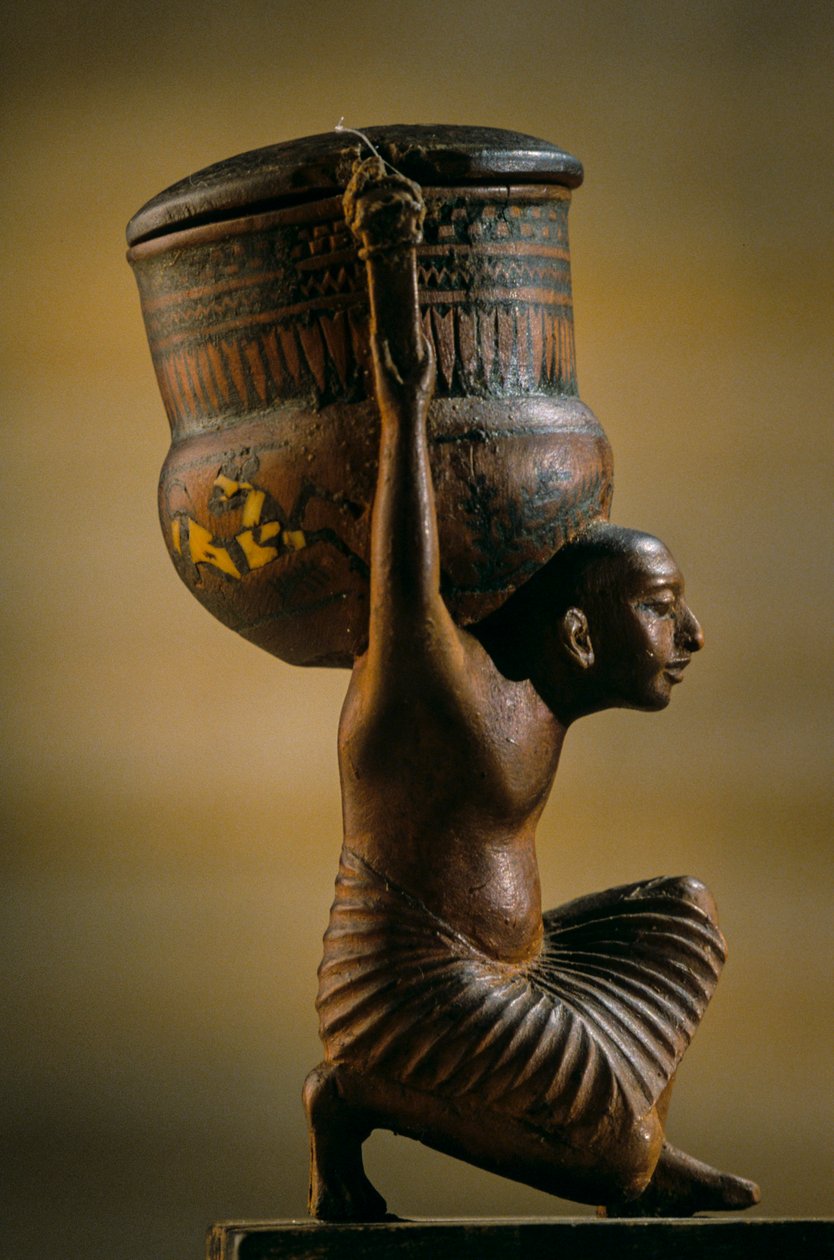 Unguent-kärl; Haitys grav; Amenhotep IV:s regeringstid; Akhenaten; Amarna, 2009 (foto) av Kenneth Garrett
