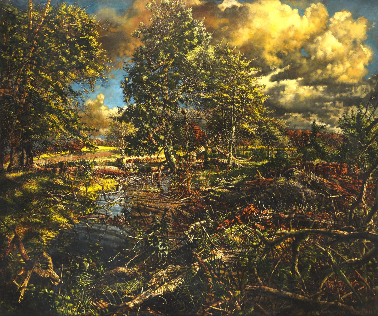 Nailbourne Spring Stream, Bourne Park av Kenneth Newton